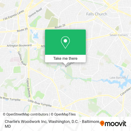 Charlie's Woodwork Inc map
