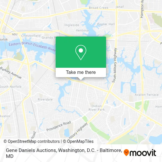 Gene Daniels Auctions map