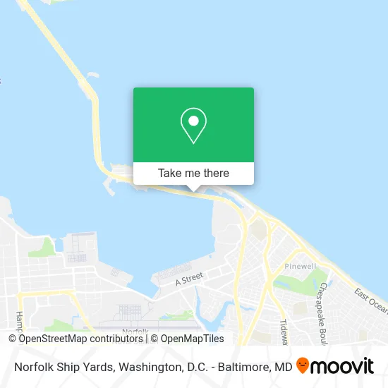 Norfolk Ship Yards map