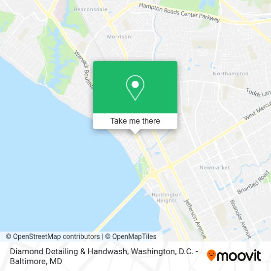 Diamond Detailing & Handwash map