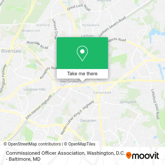 Commissioned Officer Association map