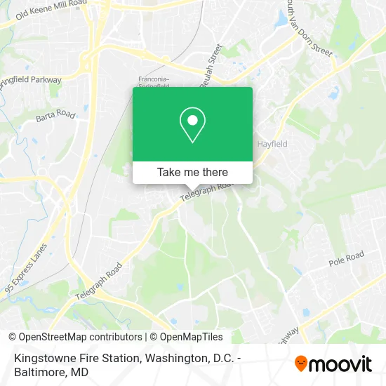 Kingstowne Fire Station map