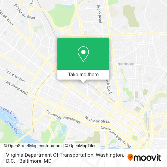 Virginia Department Of Transportation map