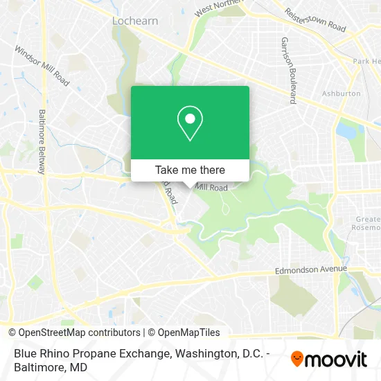 Blue Rhino Propane Exchange map