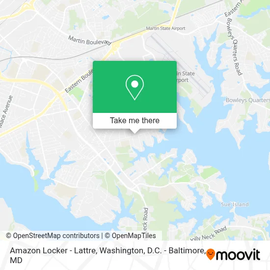 Amazon Locker - Lattre map