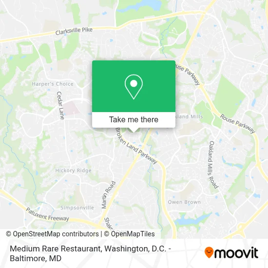 Medium Rare Restaurant map