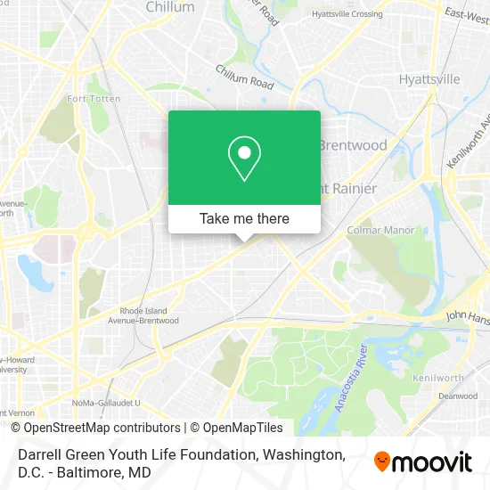 Darrell Green Youth Life Foundation map