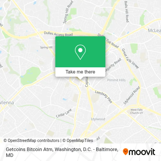 Getcoins Bitcoin Atm map