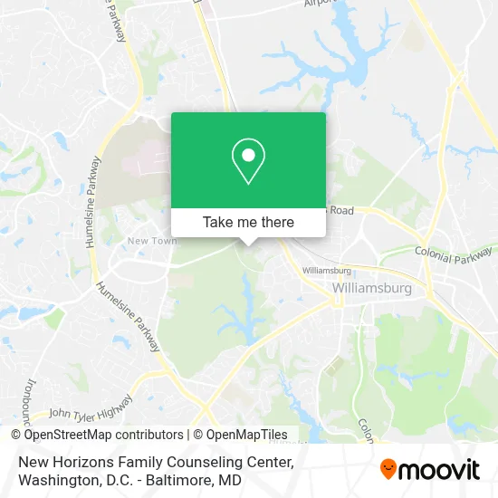 New Horizons Family Counseling Center map