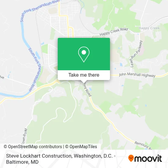 Steve Lockhart Construction map