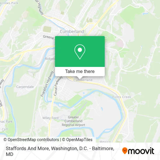 Staffords And More map