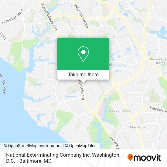 National Exterminating Company Inc map