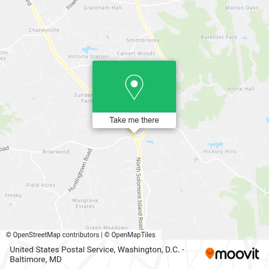 United States Postal Service map