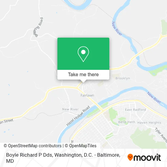 Boyle Richard P Dds map