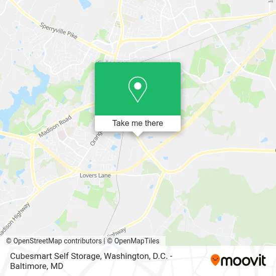Cubesmart Self Storage map