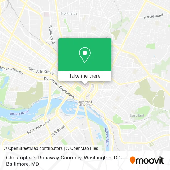 Christopher's Runaway Gourmay map