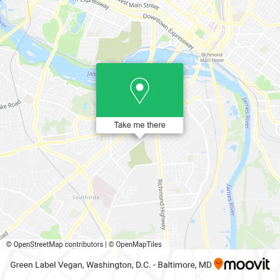 Green Label Vegan map