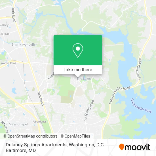 Dulaney Springs Apartments map