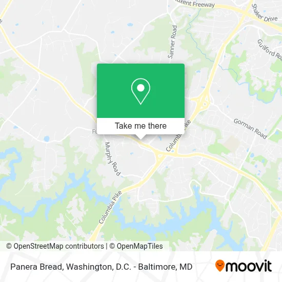 Panera Bread map