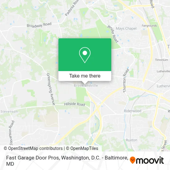 Fast Garage Door Pros map