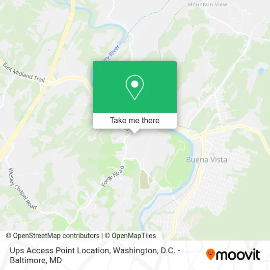Ups Access Point Location map