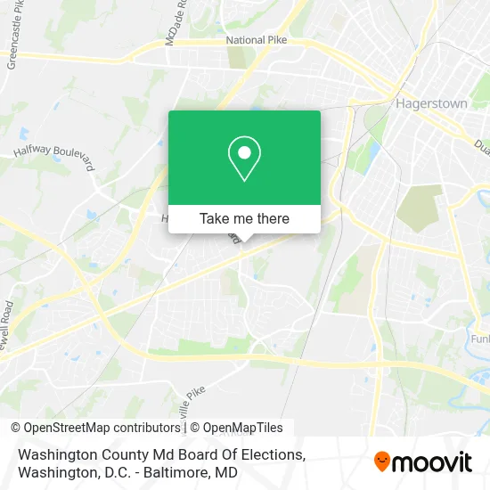 Washington County Md Board Of Elections map