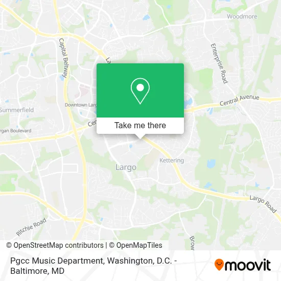 Pgcc Music Department map