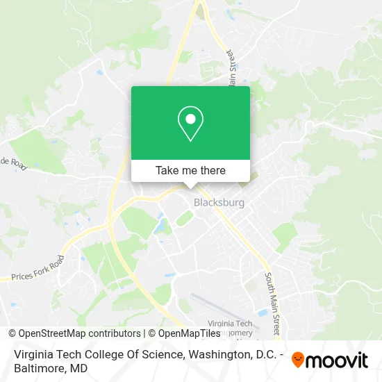 Virginia Tech College Of Science map