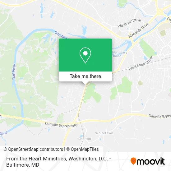 From the Heart Ministries map