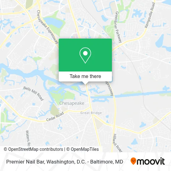 Premier Nail Bar map