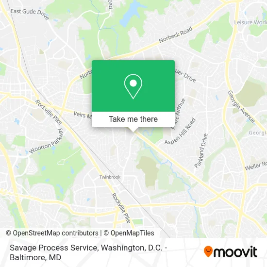 Savage Process Service map