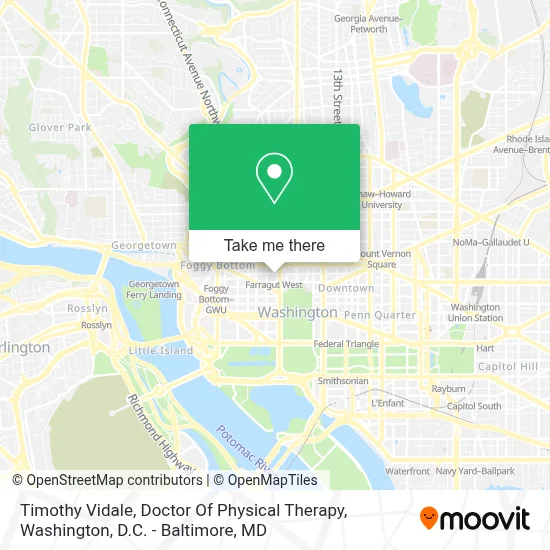 Timothy Vidale, Doctor Of Physical Therapy map