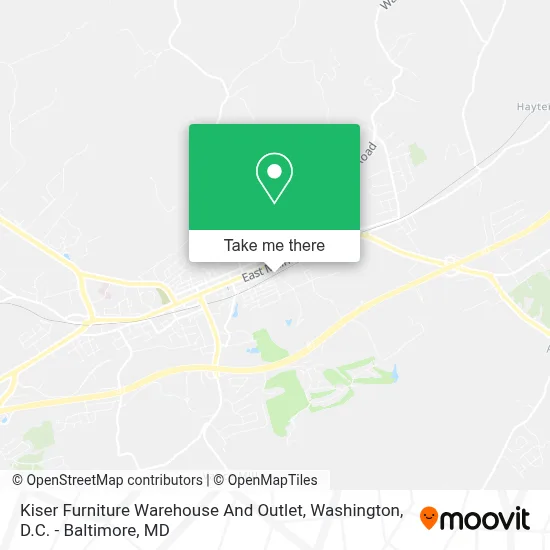 Kiser Furniture Warehouse And Outlet map