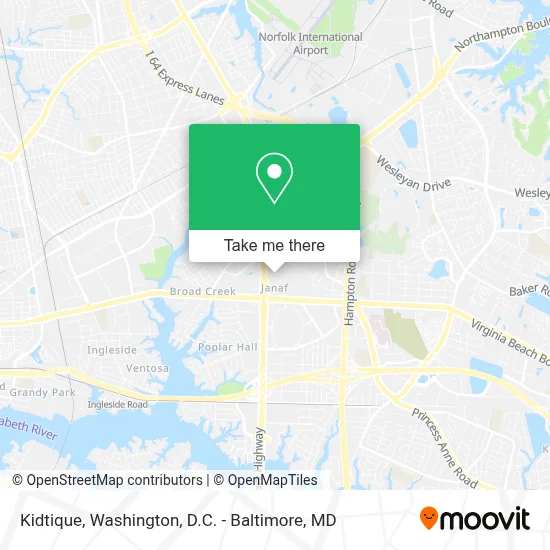 Kidtique map
