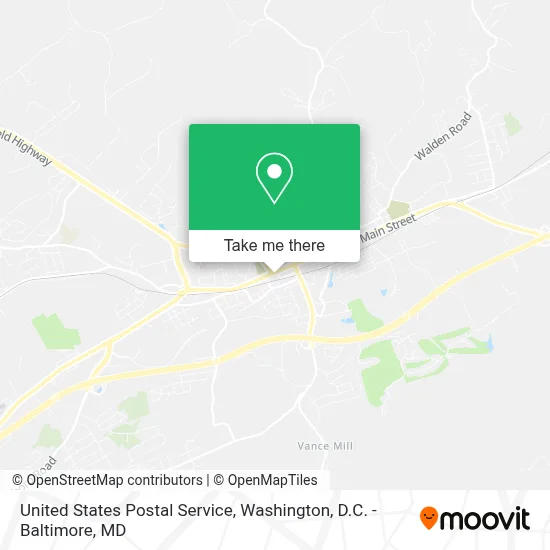 United States Postal Service map