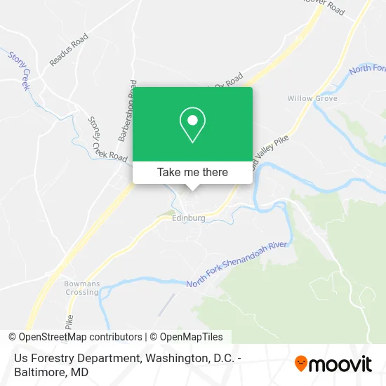 Us Forestry Department map