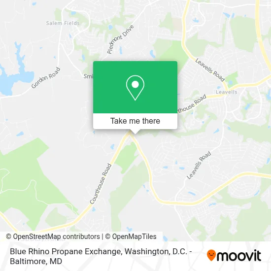 Blue Rhino Propane Exchange map