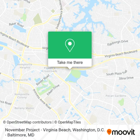 November Project - Virginia Beach map