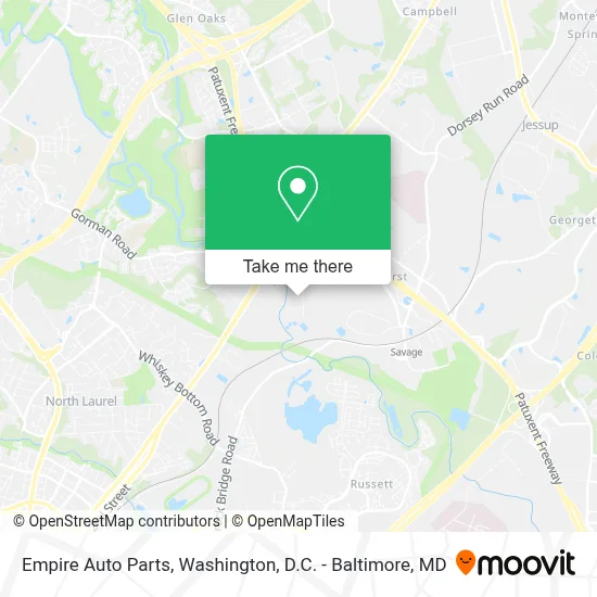 Empire Auto Parts map