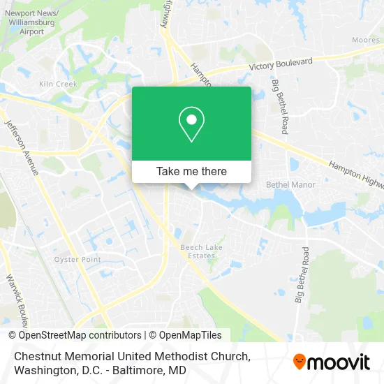 Chestnut Memorial United Methodist Church map