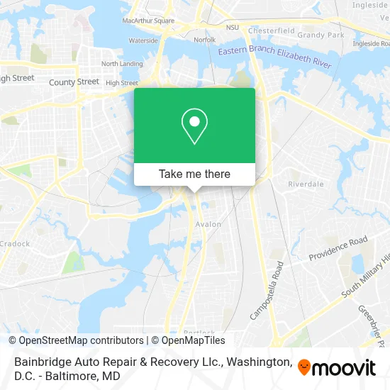 Bainbridge Auto Repair & Recovery Llc. map