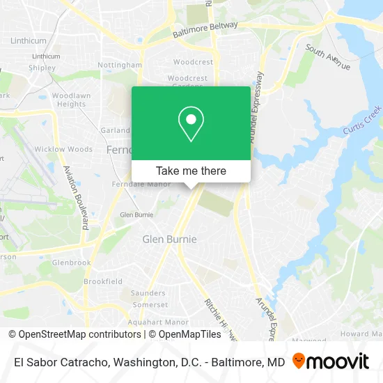 El Sabor Catracho map