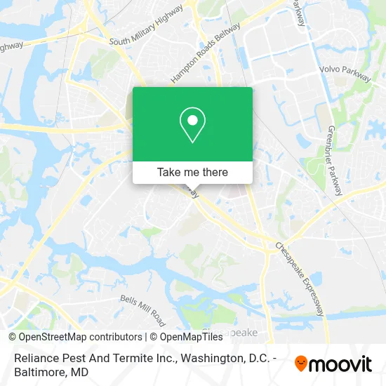 Reliance Pest And Termite Inc. map