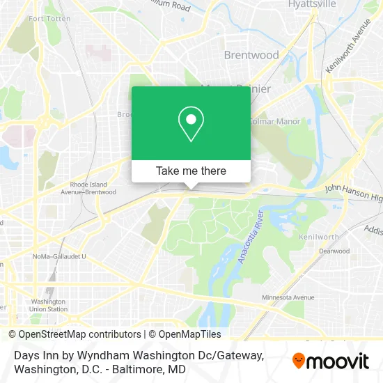 Days Inn by Wyndham Washington Dc / Gateway map