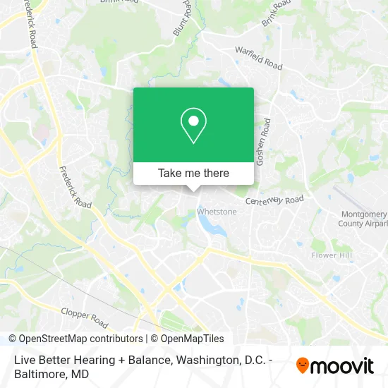 Live Better Hearing + Balance map