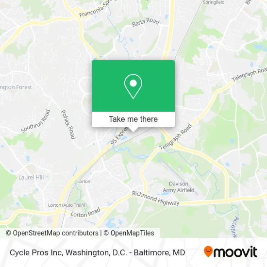 Cycle Pros Inc map