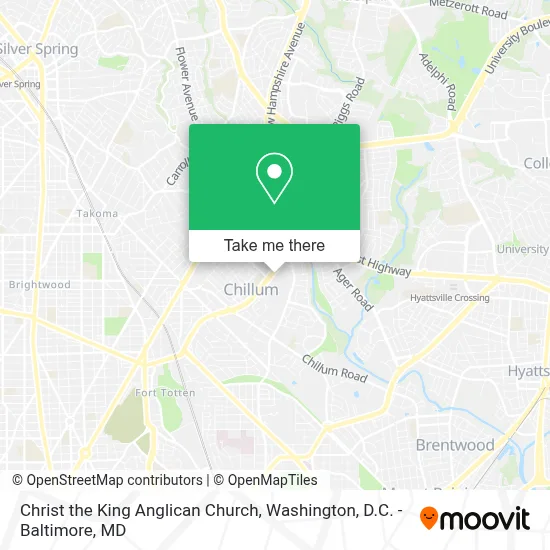 Christ the King Anglican Church map