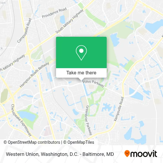 Western Union map
