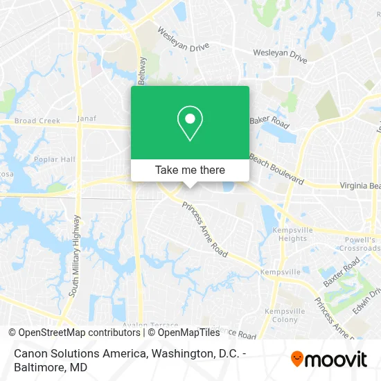 Canon Solutions America map