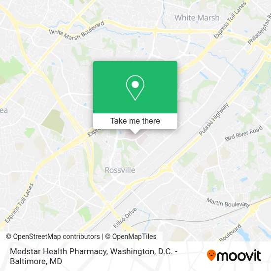 Medstar Health Pharmacy map